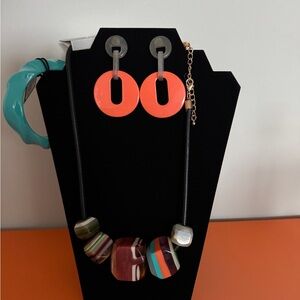 Colorful Necklace and Earring Set